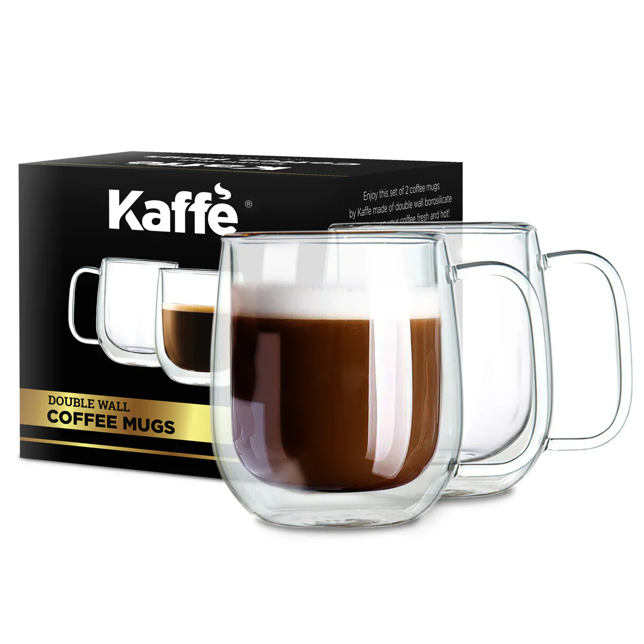 Double Wall Glass Mug ~ Savor your drinks at the perfect temperature, anytime