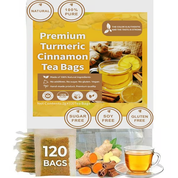 Turmeric Ginger Cinnamon Tea ~ Support digestion, calm inflammation, and relax naturally