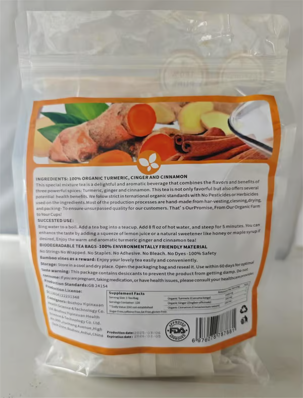 Turmeric Ginger Cinnamon Tea ~ Support digestion, calm inflammation, and relax naturally