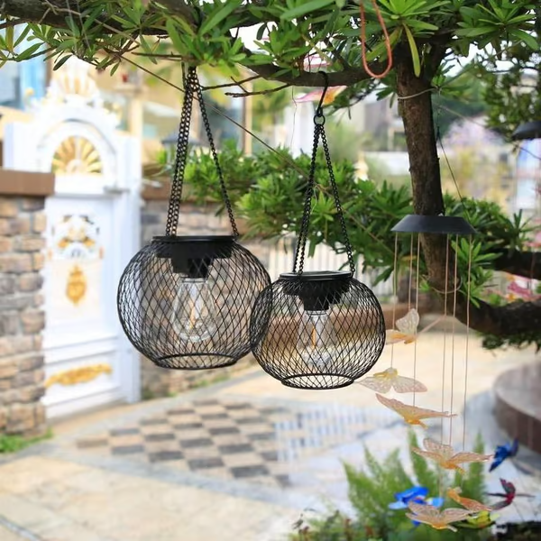 Outdoor Solar Hanging Light ~ Light up patios, gardens & balconies naturally